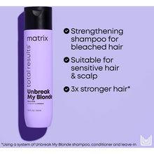 Load image into Gallery viewer, Matrix Total Results Unbreak My Blonde Shampoo 300ml
